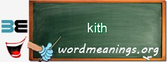 WordMeaning blackboard for kith